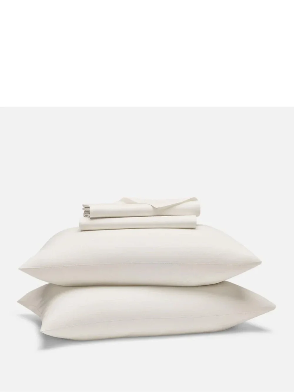 Brooklinen - Cream Classic Core Percale Sheet Set, SIZE Cali King